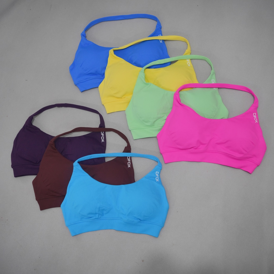 Push Up Bra Padded - DFDK Damen Nahtloser Sport-BH Hohe Unterstützung