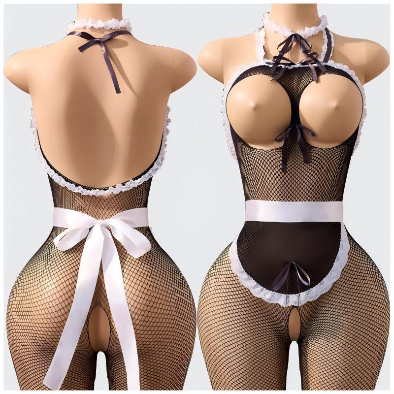 Sexy Dessous-Set Netzstrumpf-B – Bodystocking Fishnet Bewertung und Preis